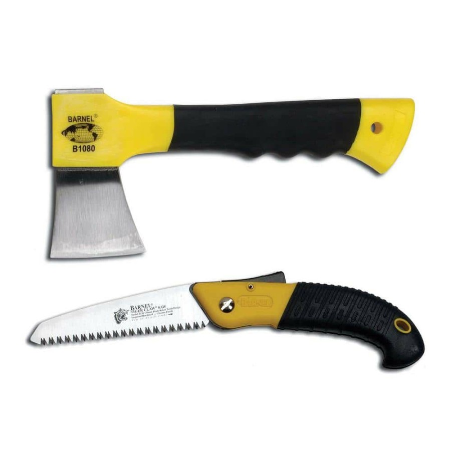 * Barnel Usa Compact Folding Saw And Hatchet Combo Pack