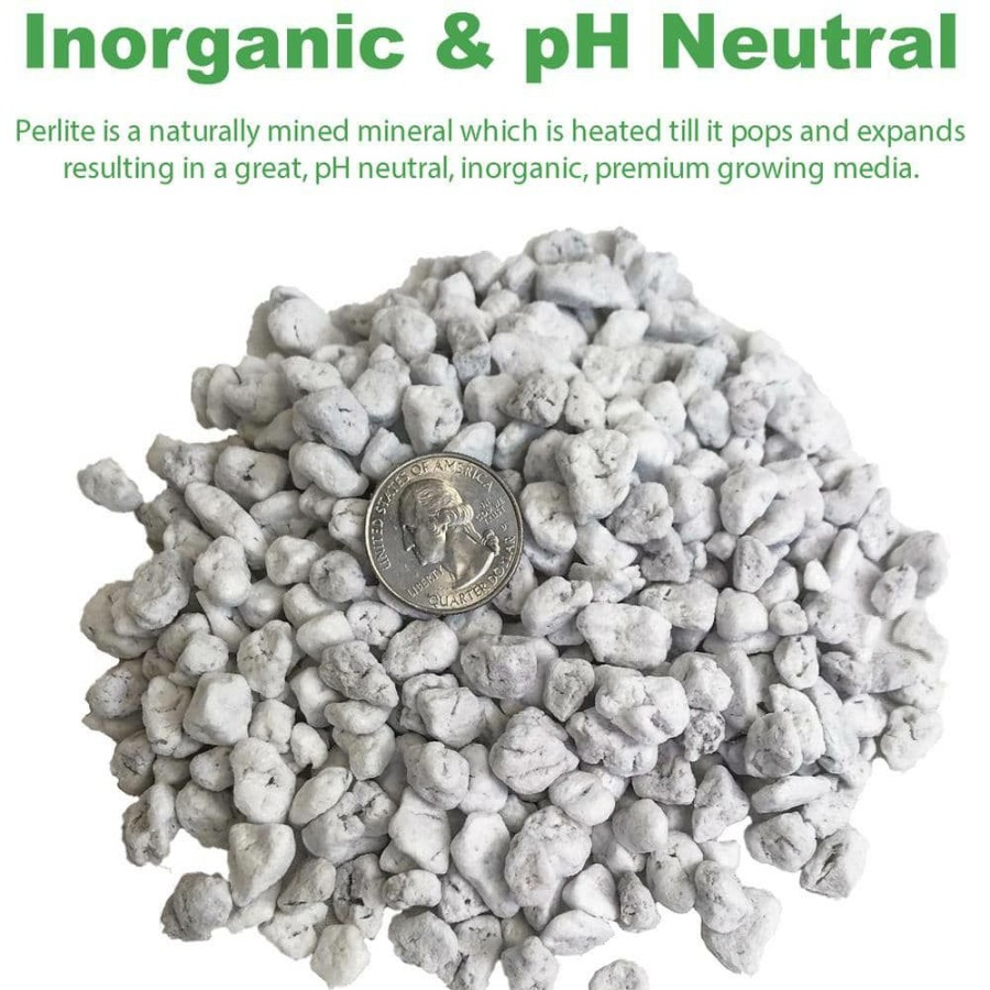 * Viagrow 4 Cu. Ft./119 Qt./113 L/29.9 Gal./12.9 Kg Perlite Coarse And Chunky Grade
