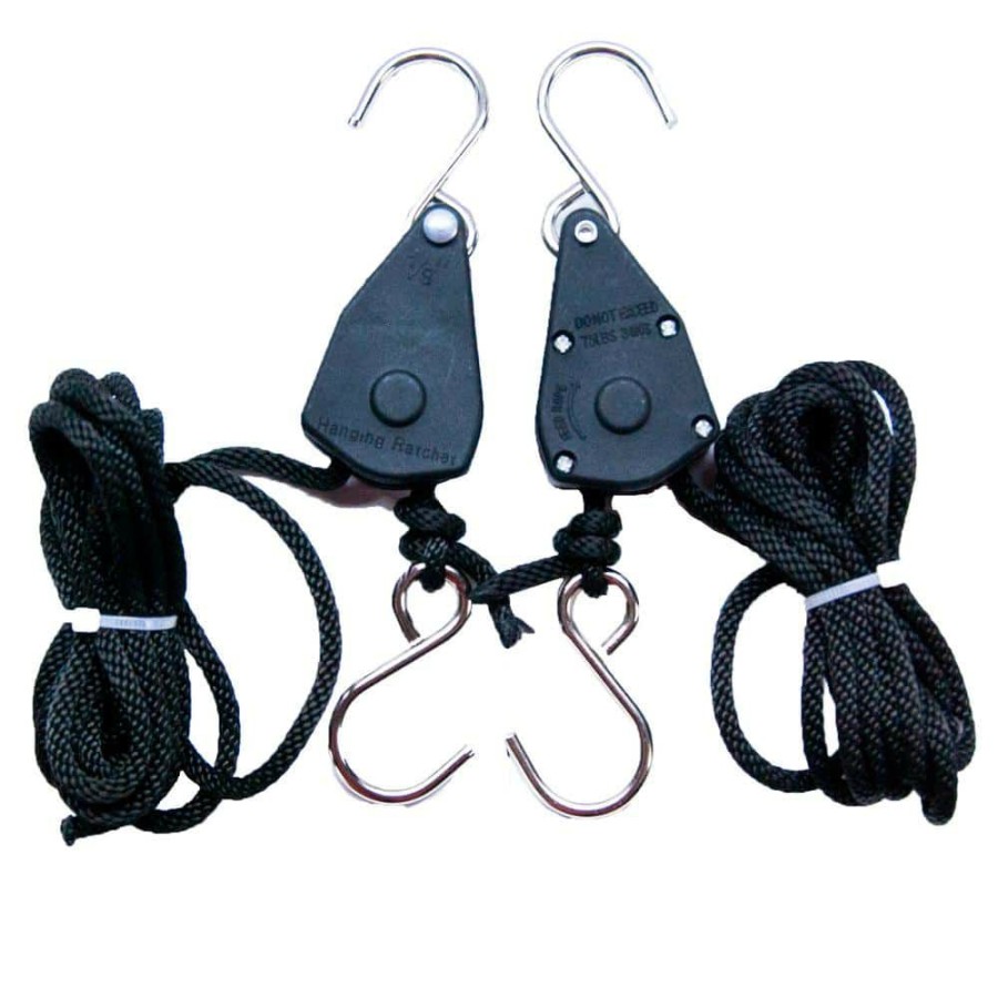 * Viagrow Plastic Ratchet Hook Light Hanger Movers Pair