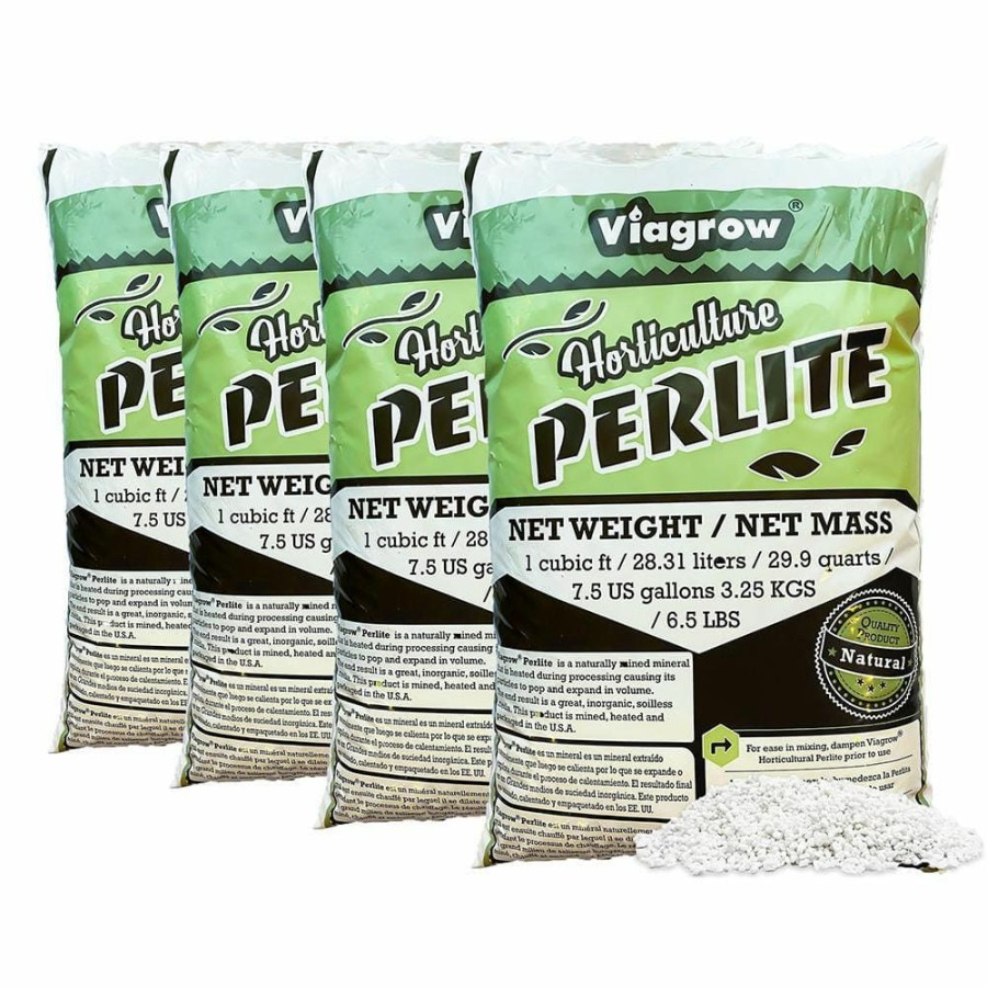 * Viagrow 102 Quarts, 4 Cu. Ft. Organic Perlite Planting Soil Additive And Growing Medium White