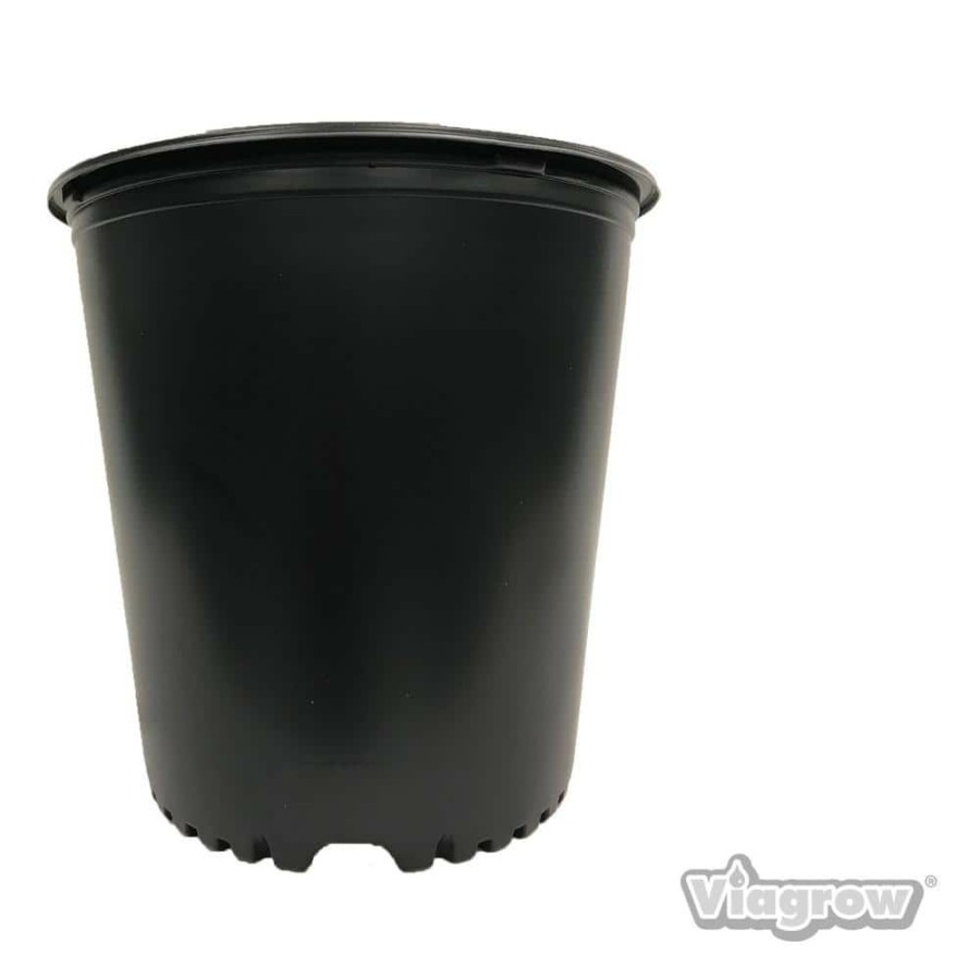 * Viagrow 5 Gal. Plastic Nursery Trade Pots 4.02 Gal / 15.19 L (5-Pack)