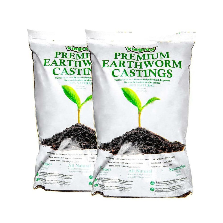 * Viagrow 6 Lbs. Earthworm Castings (2-Pack)