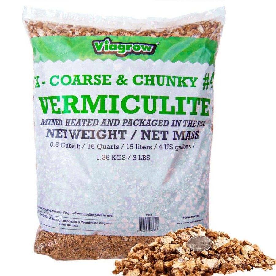 * Viagrow Vermiculite, Course And Chunky (16 Qt./4 Gal./.53 Cf) (1-Pack)