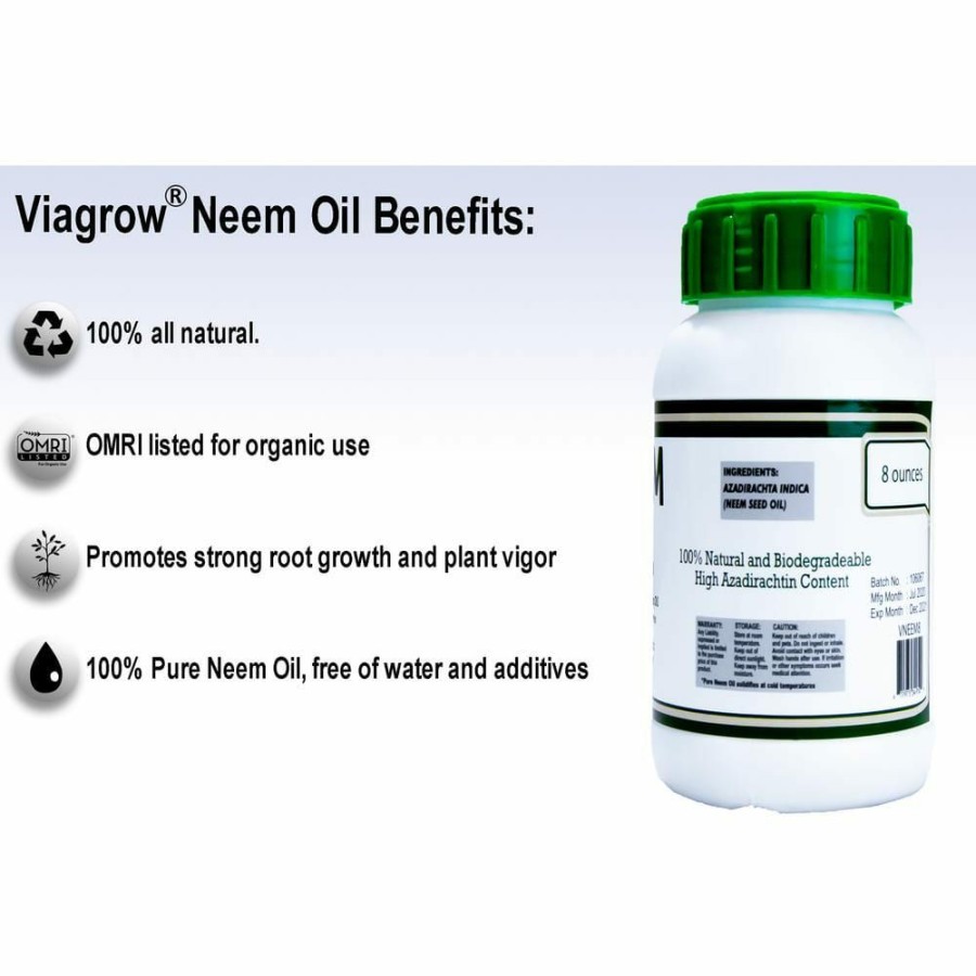 * Viagrow 8 Oz. Cold Pressed Neem Oil Seed Extract (Makes 12 Gal.)