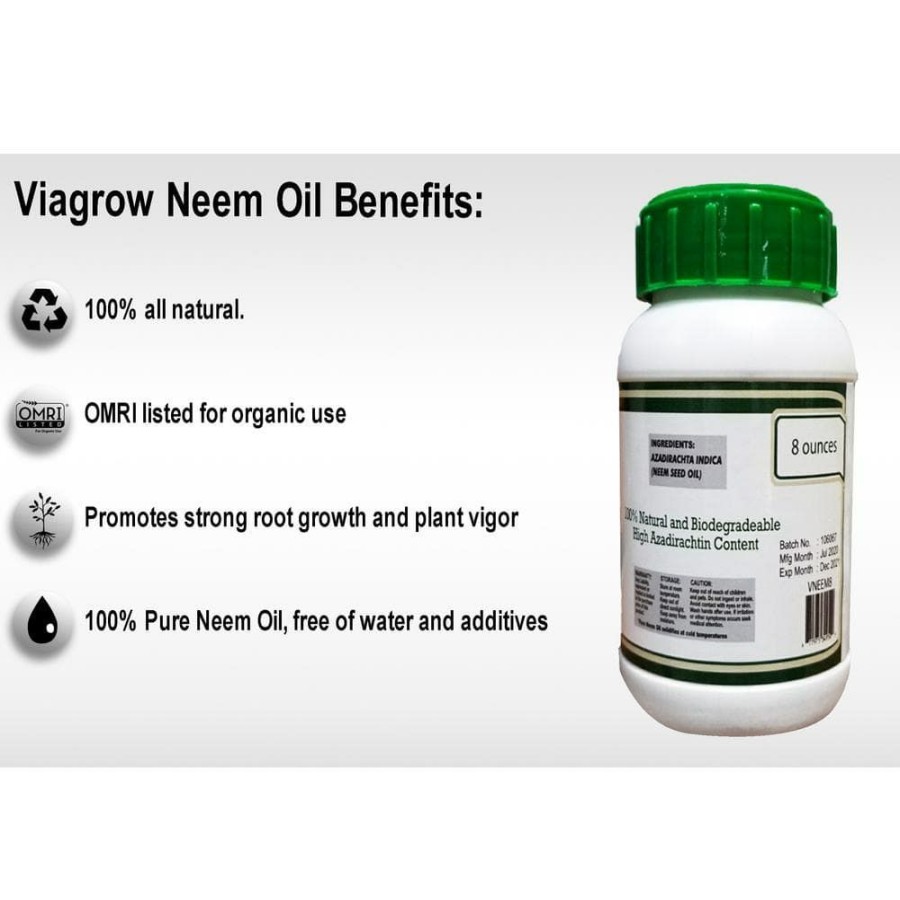 * Viagrow 24 Oz. Cold Pressed Neem Oil Seed Extract (Makes 36 Gal.)