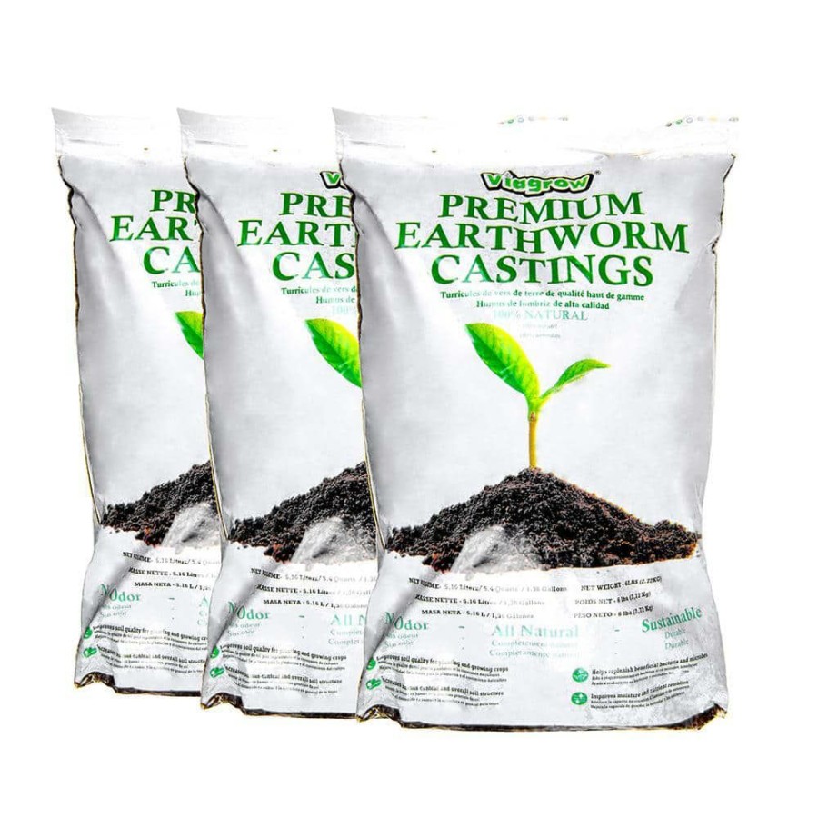 * Viagrow 6 Lbs. Earthworm Castings (3-Pack)